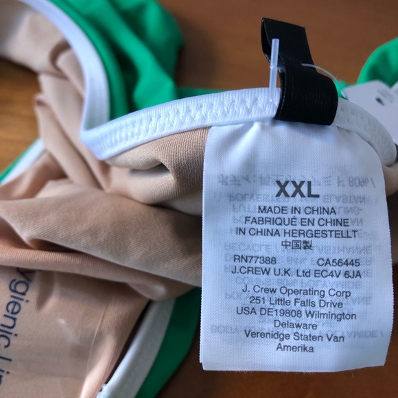 NWT J.Crew Eco Tipped Surf Hipster Bikini Bottoms Vintage Kelly Green XXL - Picture 7 of 9